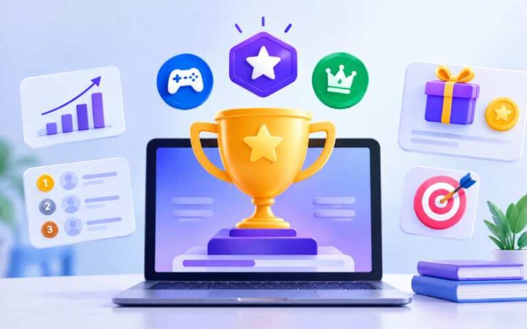 Gamification solutions with trophy, rewards, leaderboard, and progress tools.