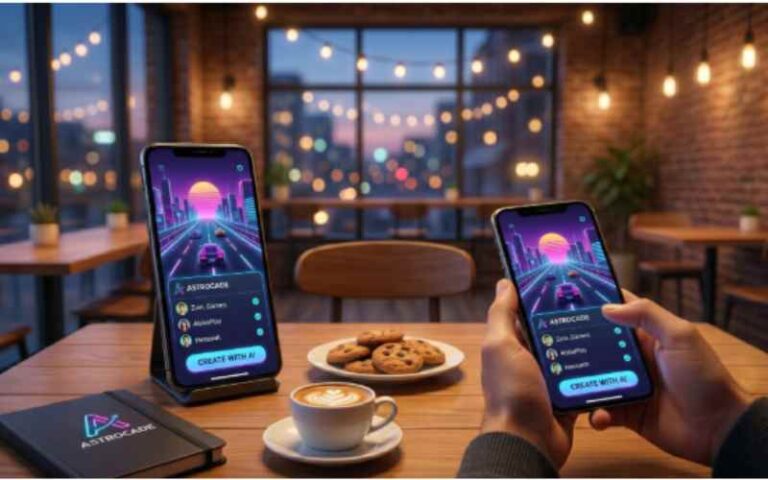 Person playing a casual online game on a smartphone