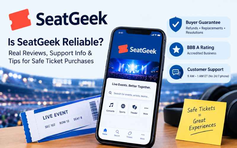 SeatGeek reliability and customer support guide for ticket buyers.