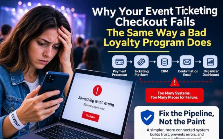 Why Your Event Ticketing Checkout Fails the Same Way a Bad Loyalty Program Does